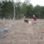 Putting in the piers