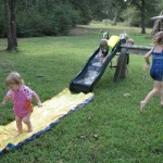 Progression of a water slide